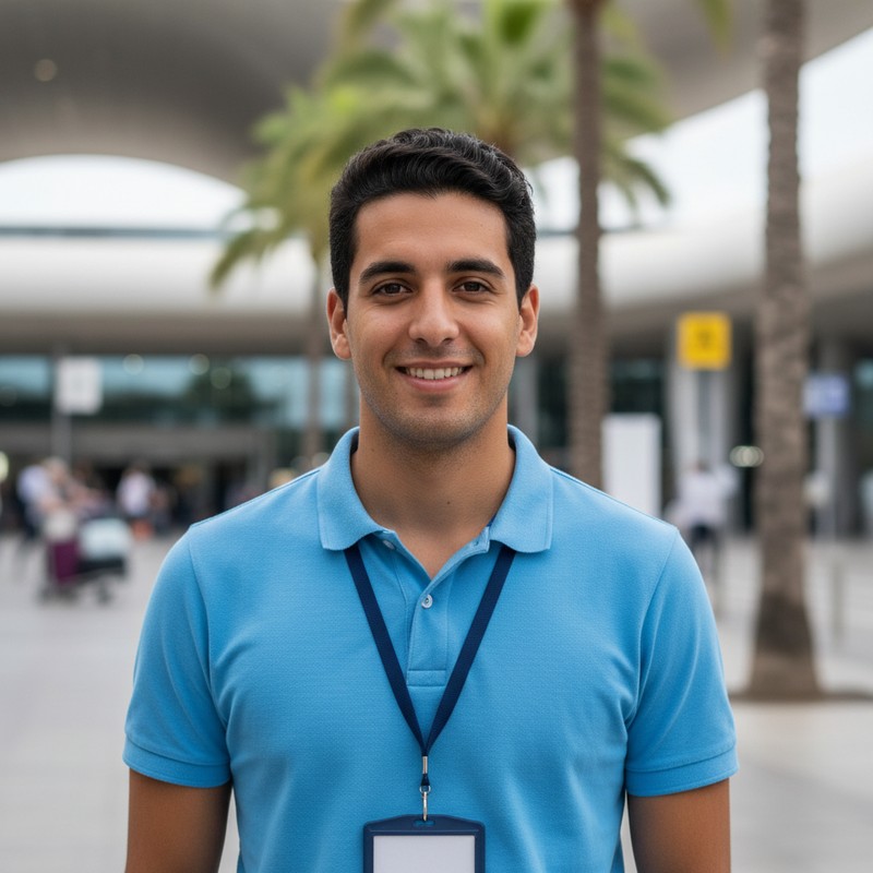 Jorge Suarez, jefe de equipo de aeropuerto